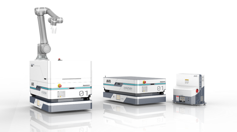 富易堂數位開發的自主式移動機器人（AMR250M），搭配全向輪並結合AI演算法、2D LiDAR、3D攝影機等技術，協助客戶實現產線全自動化